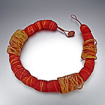 saffron cacoon necklace